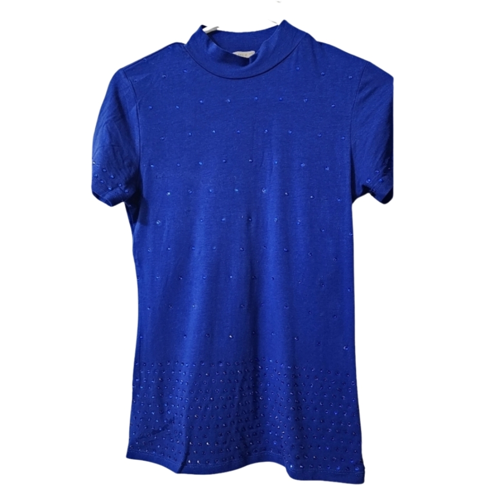 NWOT Handmade Rhinestone Embellished T-Shirt | Size M Rhinestone Design …